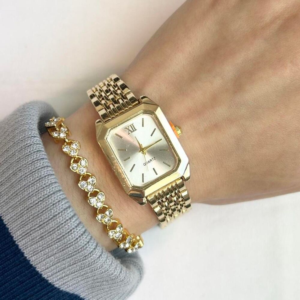 Vintage Inspired Luxury Gold Tone Watch